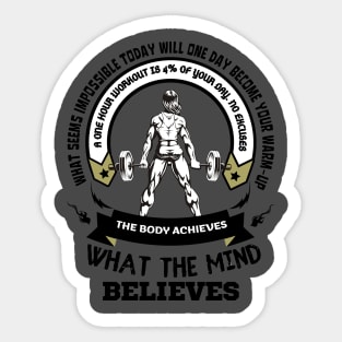 The body achieves Sticker